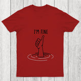 I'M Fine Like Hand Thumbs Up On Water Surface Chicluma T Shirt