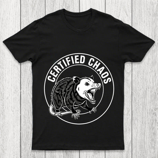 Certified Chaos Possum Emblem Chicluma T Shirt