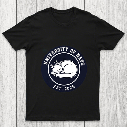 University Of Naps Sleeping Cat Chicluma T Shirt