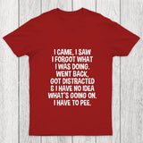 I Came I Saw I Forgot What I Was Doing Chicluma T Shirt