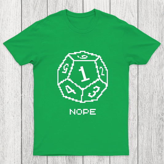 Nope Pixel RPG Dice Chicluma T-Shirt