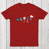 Funny Retro Computer Engineer Coding Chicluma T-Shirt