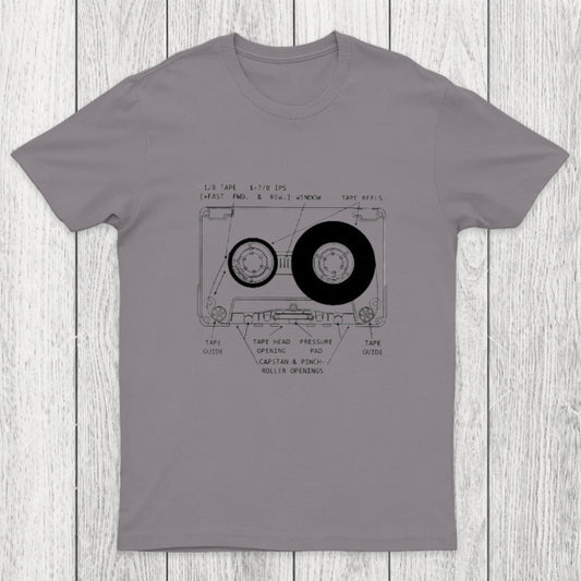 Anatomy of a Cassette Tape Chicluma T-Shirt