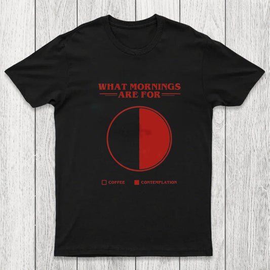 Coffee Contemplation Pie Chart Chicluma T-Shirt