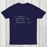 Coding With Headphones Javascript Chicluma T-Shirt