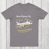 How Planes Fly Funny Aerospace Engineer Chicluma T-Shirt