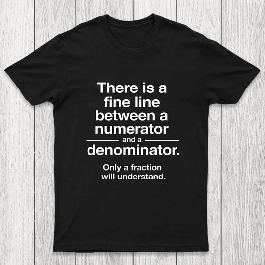 Funny Numerator Denominator Math Chicluma T-Shirt