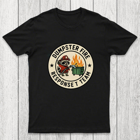Dumpster Fire Response Team Humour Raccoon Chicluma T-Shirt