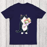 Sweet Cat Delivers Flowers Chicluma T-Shirt