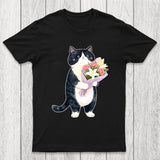 Sweet Cat Delivers Flowers Chicluma T-Shirt