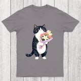 Sweet Cat Delivers Flowers Chicluma T-Shirt