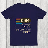 C 64 Peek Before You Poke Chicluma T Shirt
