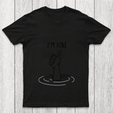 I'M Fine Like Hand Thumbs Up On Water Surface Chicluma T Shirt