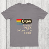 C 64 Peek Before You Poke Chicluma T Shirt