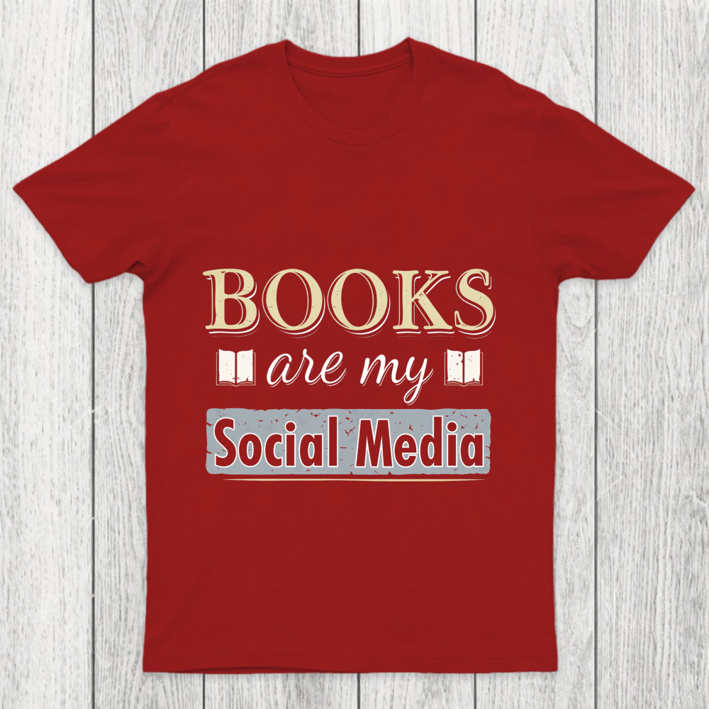 Books Are My Social Media Chicluma T Shirt