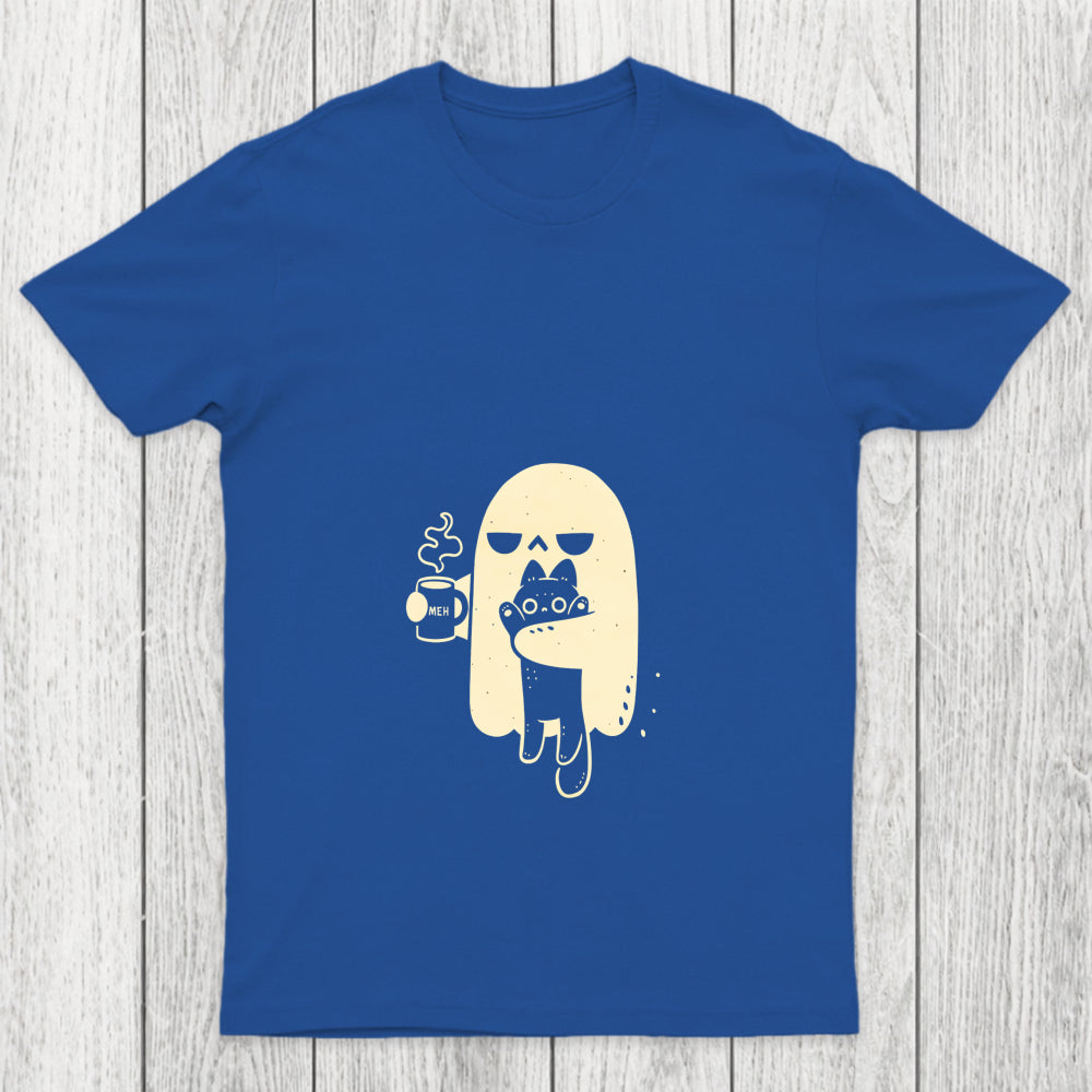 Cute Ghost Holding Cat Chicluma T Shirt