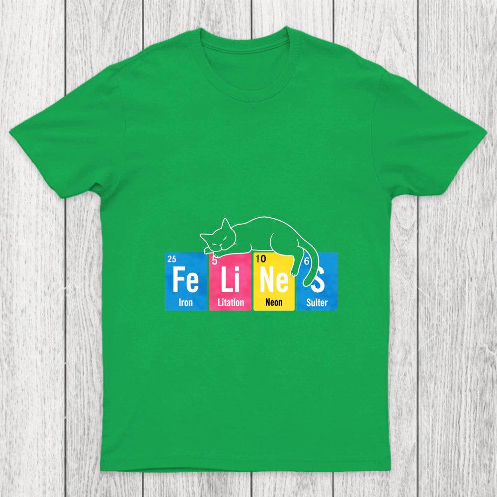 Felines Science Periodic Cat Chicluma T Shirt