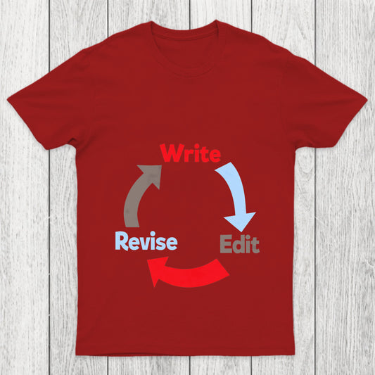 Write Edit Revise Repeat Chicluma T Shirt