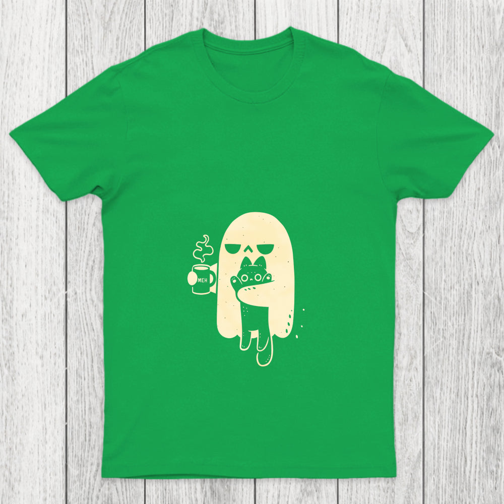 Cute Ghost Holding Cat Chicluma T Shirt