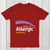 Allergic To People Chicluma T Shirt