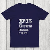 Engineers From Best To Worst Mechanical Engineering Chicluma T Shirt