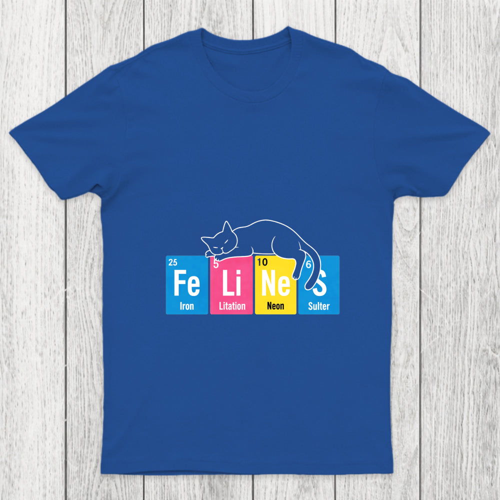 Felines Science Periodic Cat Chicluma T Shirt