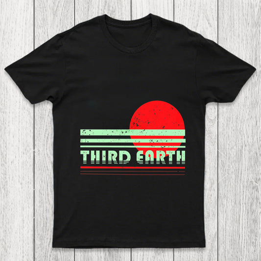 Third Earth Retro Fantasy Sunset Chicluma T Shirt