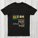 C 64   Peek Before You Poke Chicluma T Shirt