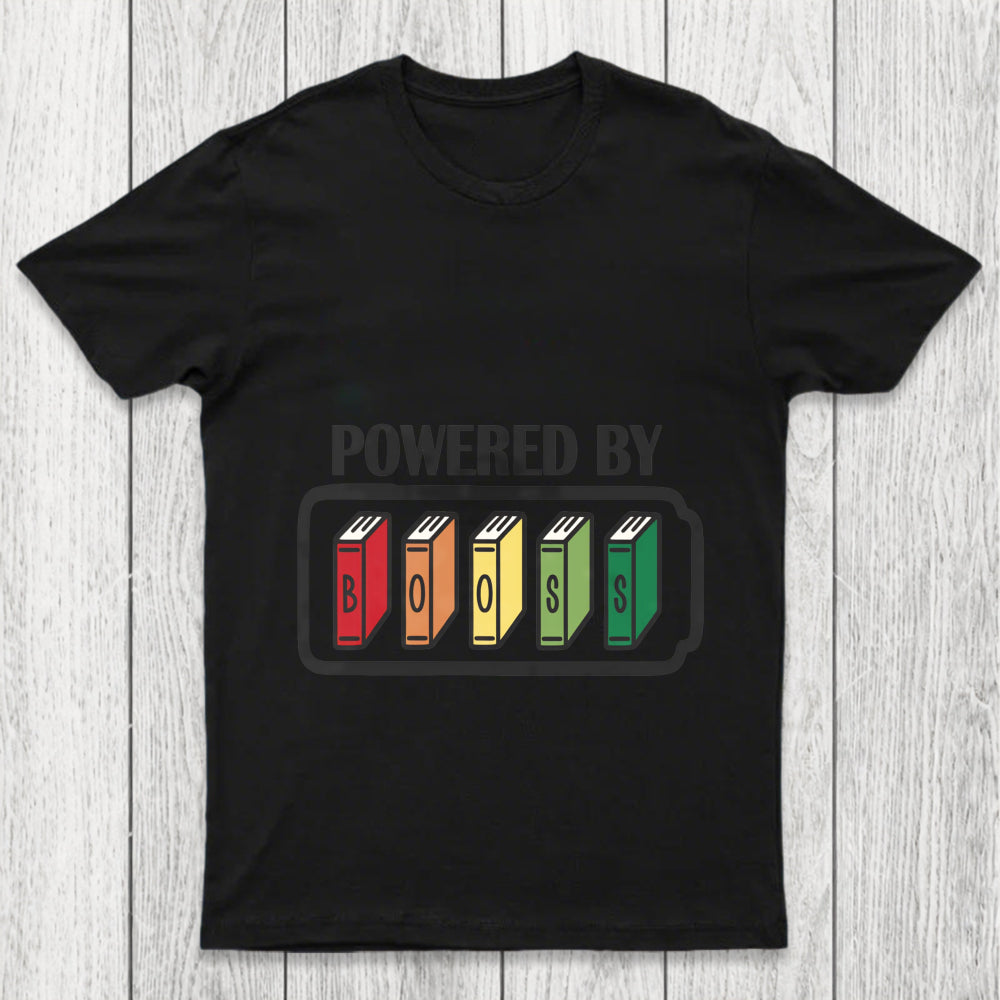 Powered By Books Chicluma T Shirt