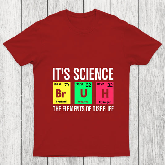Funny Periodic Table Science Bruh Chicluma T Shirt