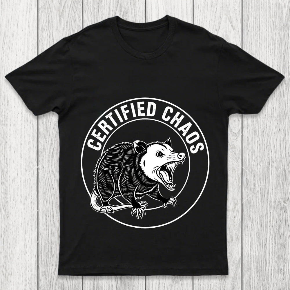 Certified Chaos Possum Emblem Chicluma T Shirt