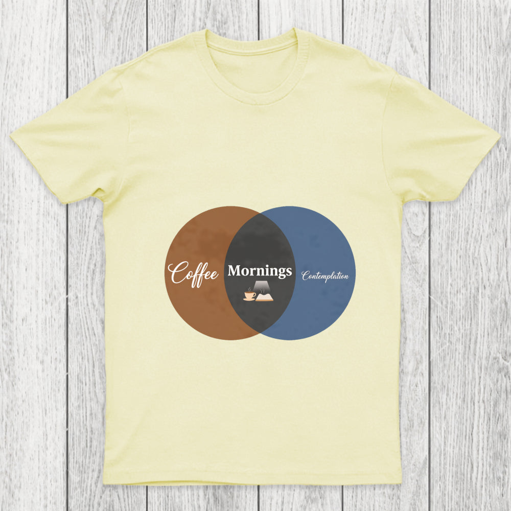 Coffee Contemplation Venn Diagram Chicluma T Shirt