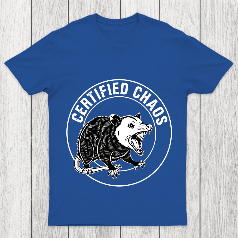 Certified Chaos Possum Emblem Chicluma T Shirt