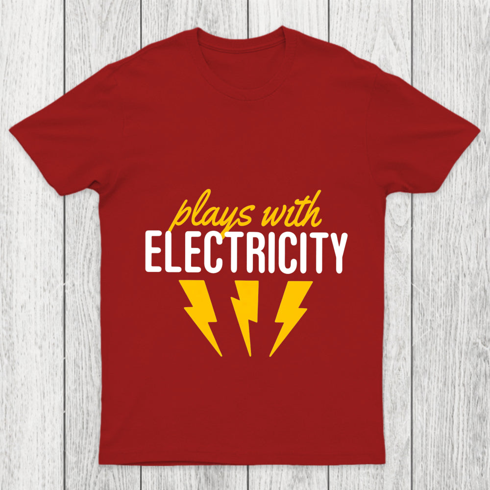 Plays With Electricity Chicluma T Shirt