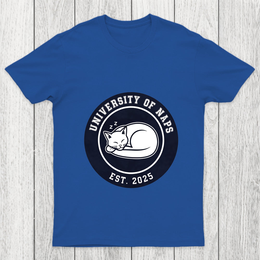 University Of Naps Sleeping Cat Chicluma T Shirt