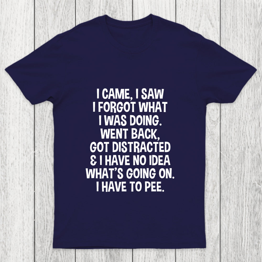 I Came I Saw I Forgot What I Was Doing Chicluma T Shirt