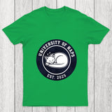 University Of Naps Sleeping Cat Chicluma T Shirt