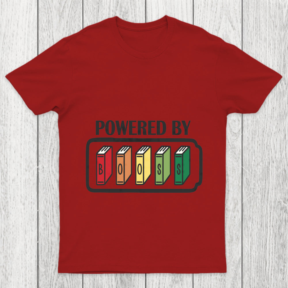 Powered By Books Chicluma T Shirt
