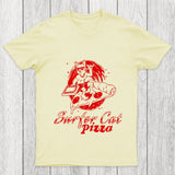 Surfer Cat Pizza Chicluma T Shirt