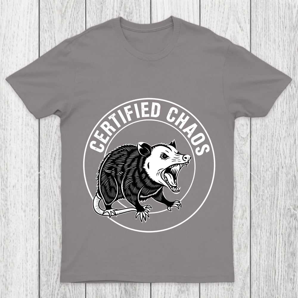 Certified Chaos Possum Emblem Chicluma T Shirt
