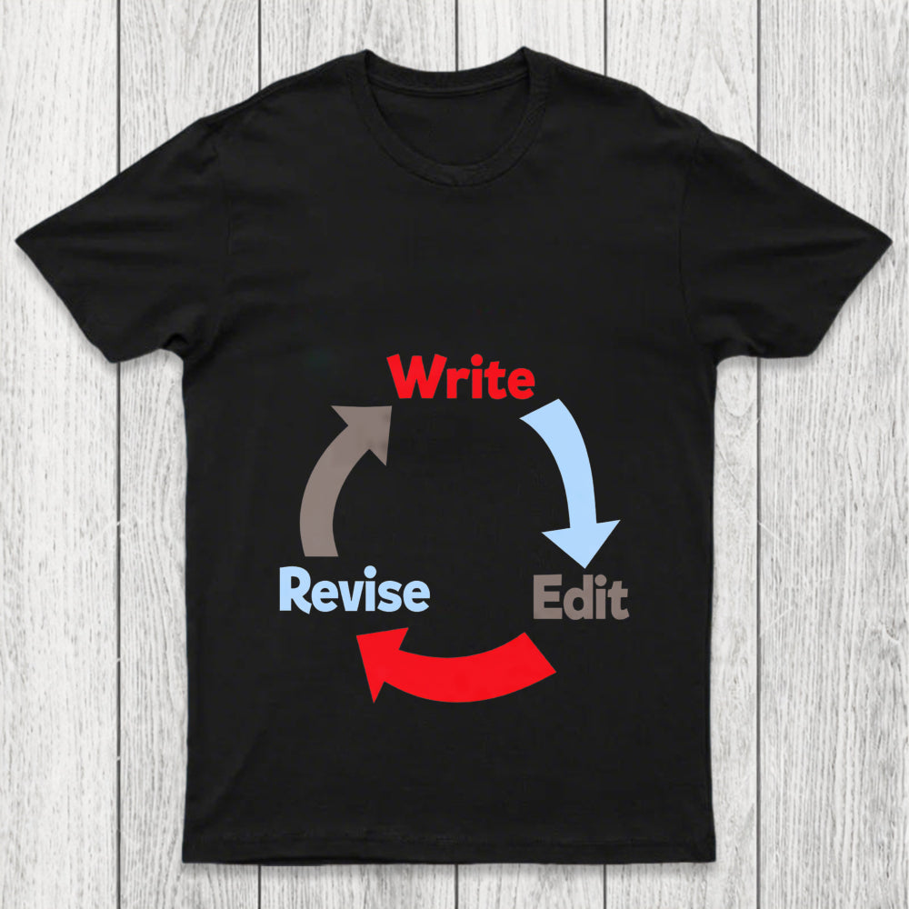 Write Edit Revise Repeat Chicluma T Shirt