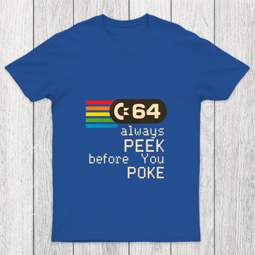 C 64   Peek Before You Poke Chicluma T Shirt