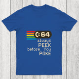 C 64   Peek Before You Poke Chicluma T Shirt