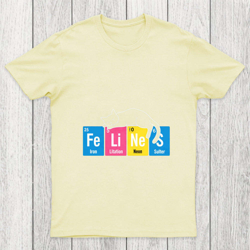 Felines Science Periodic Cat Chicluma T Shirt