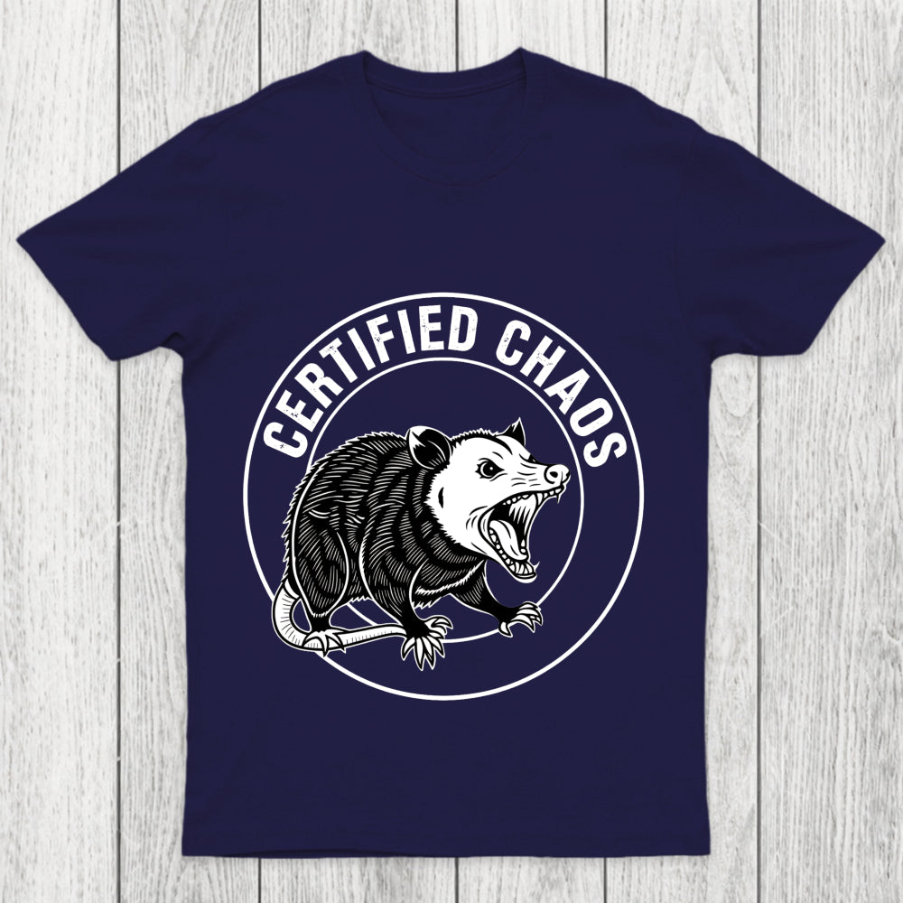 Certified Chaos Possum Emblem Chicluma T Shirt
