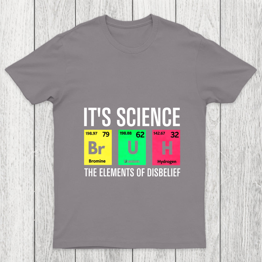 Funny Periodic Table Science Bruh Chicluma T Shirt