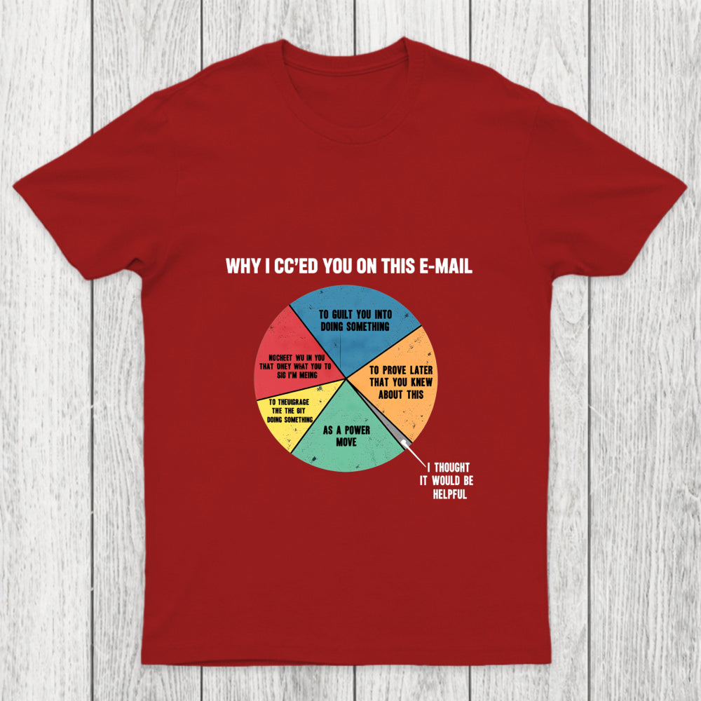 Why I Cced You On This E Mail Chicluma T Shirt