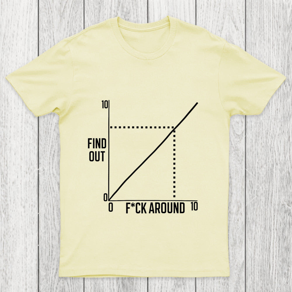 Funny Fck Around And Find Out Diagram Chart Chicluma T Shirt