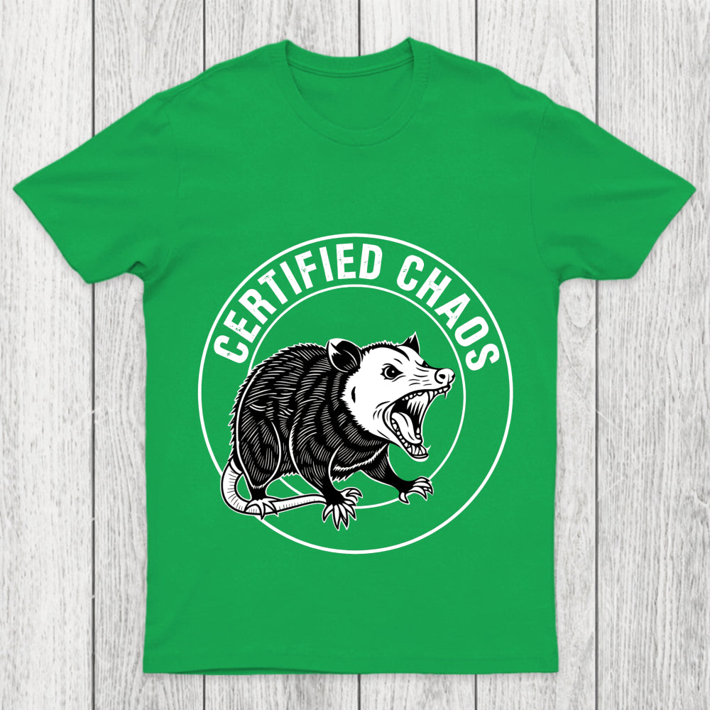 Certified Chaos Possum Emblem Chicluma T Shirt