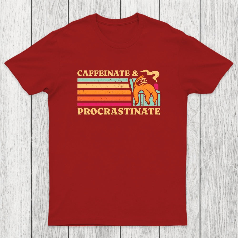 Caffeinate & Procrastinate Chicluma T-Shirt